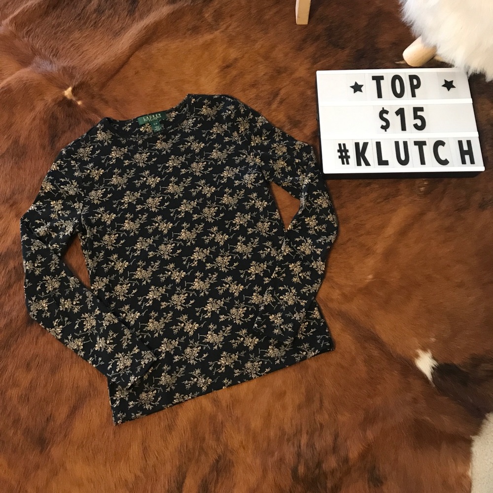 Ralph Lauren floral long sleeve Size:P/P - Picture 1 of 4
